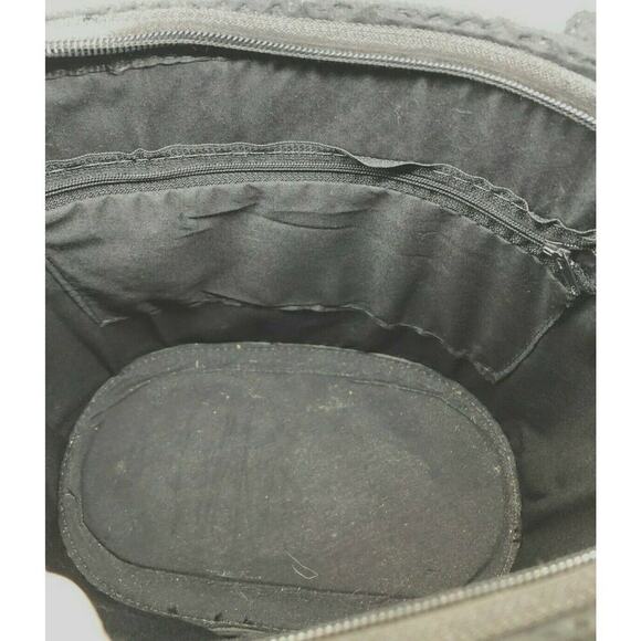 Unique Bucket Purple Multi Color Beaded Shoulder Bag Tote Purse 10"H & 11" W - Picture 4 of 6